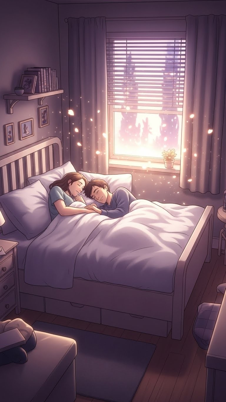 외부 소란 속 부부의 잠: 관계의 중심과 긍정적 변화의 서막 - 길몽