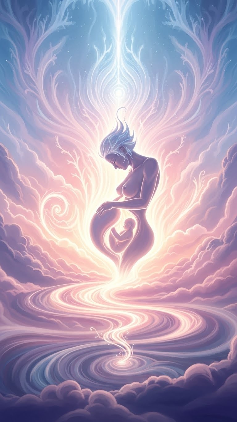 새로운 시작을 위한 고통, 출산 진통의 꿈 - 보통