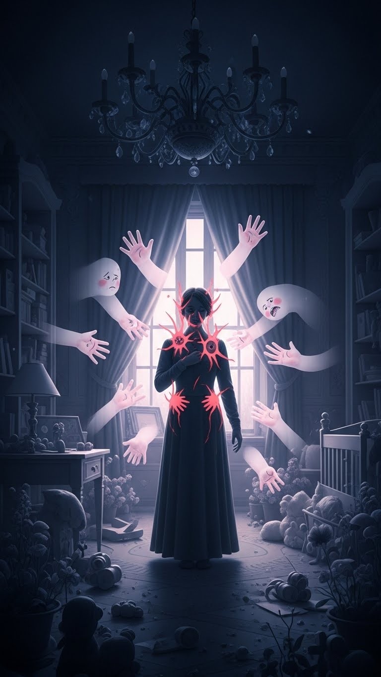 자녀에게 매 맞는 꿈: 관계의 그림자와 성장의 역설 - 흉몽