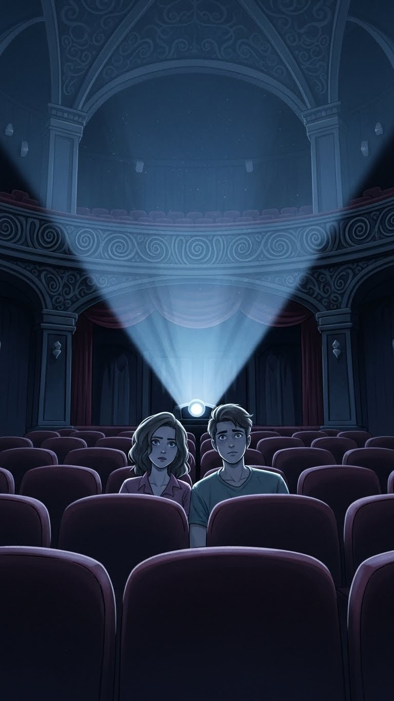 영화관 데이트, 연인 관계의 미묘한 균열을 암시하는 꿈 - 흉몽