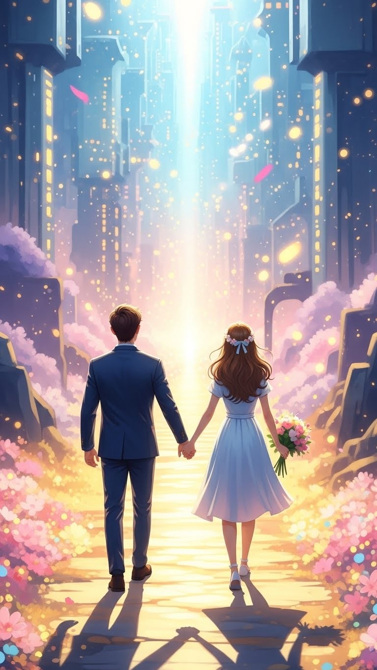 연인과 함께 활기찬 미래를 향해 걷는 꿈 - 길몽 연인과 함께 활기찬 미래를 향해 걷는 꿈 - 길몽