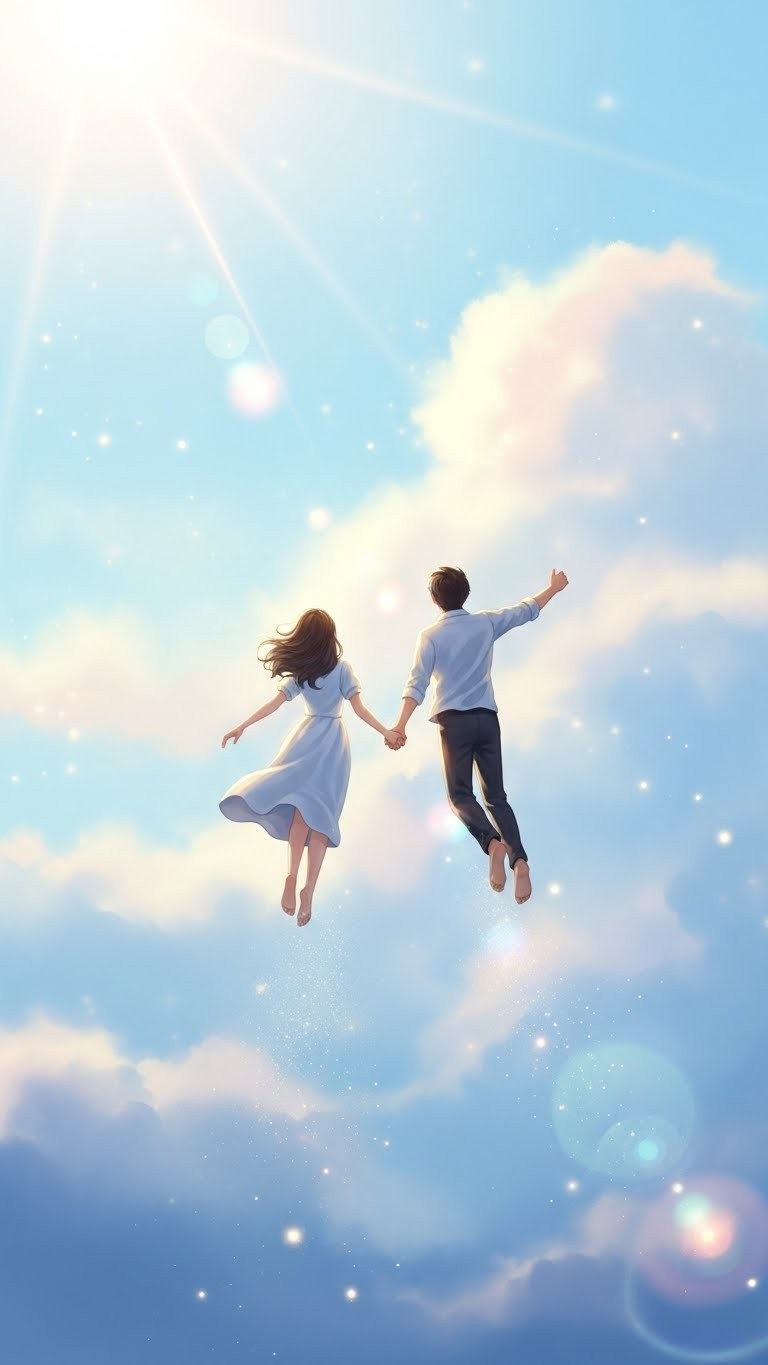 사랑하는 이와 함께 하늘을 유영하는 꿈 - 길몽 사랑하는 이와 함께 하늘을 유영하는 꿈 - 길몽