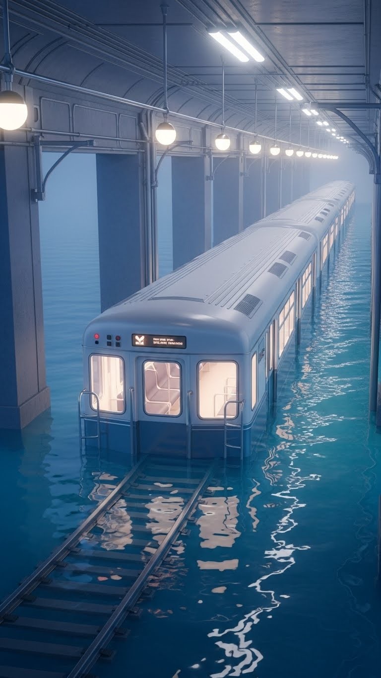 사랑의 궤도가 물속으로 잠식되는 꿈 - 보통