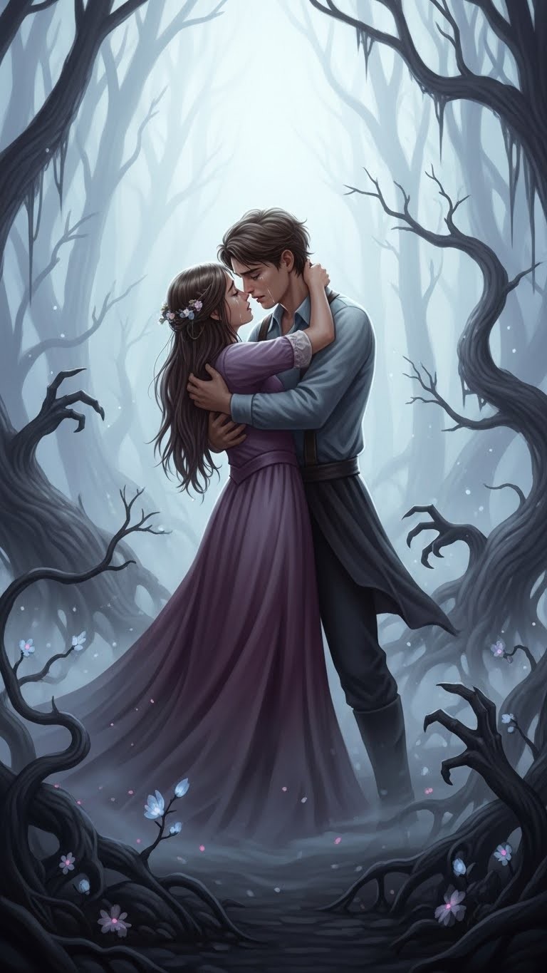 헤어짐의 그림자가 드리운 연인과의 슬픈 이별 꿈 - 흉몽