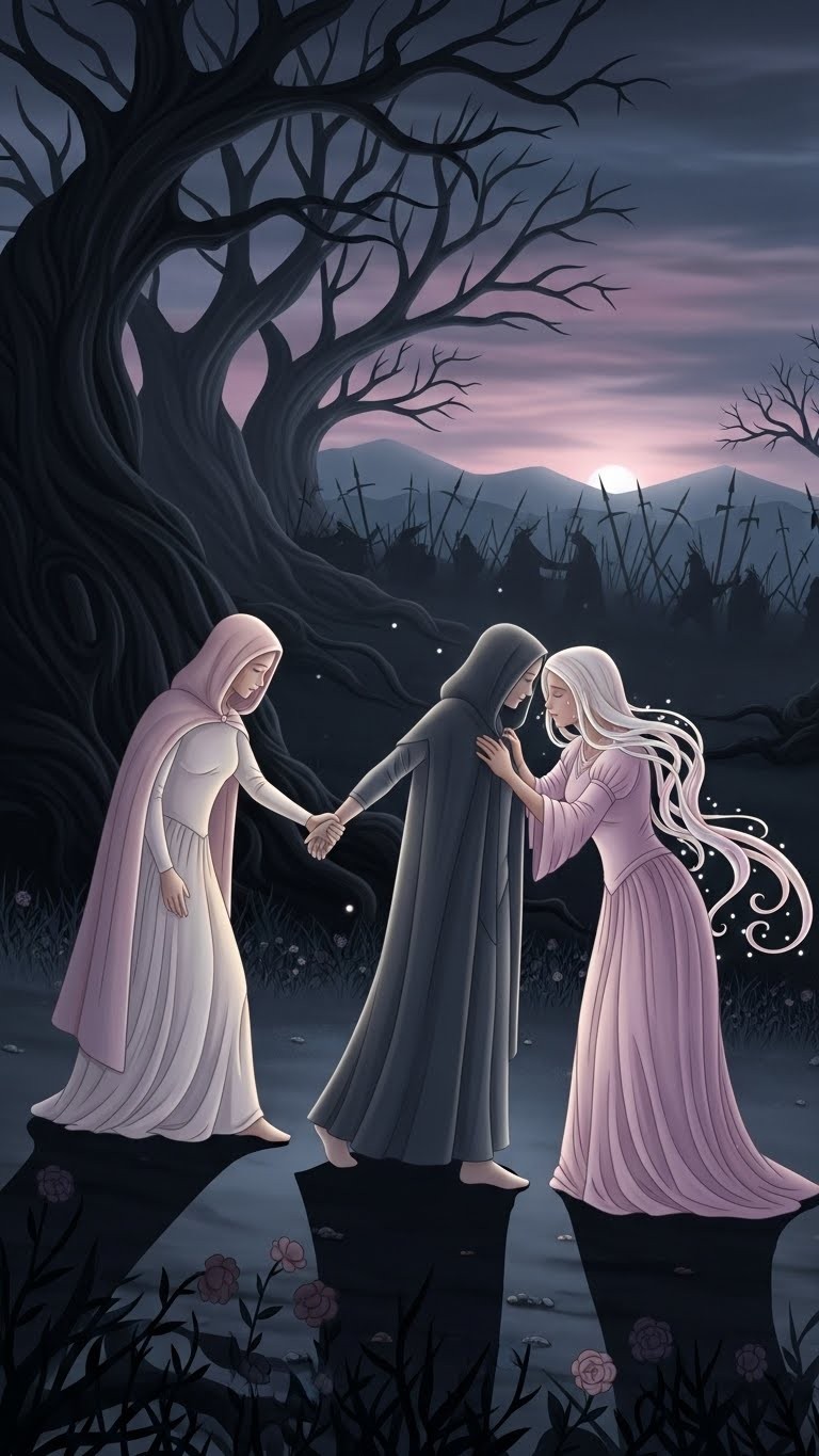 갈등의 전조: 전쟁터로 떠나는 연인을 붙잡고 슬퍼하는 꿈 - 흉몽