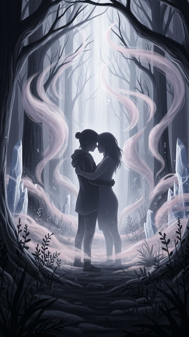 헤어진 연인을 품에 안는 꿈: 미해결된 감정의 그림자 - 흉몽 헤어진 연인을 품에 안는 꿈: 미해결된 감정의 그림자 - 흉몽