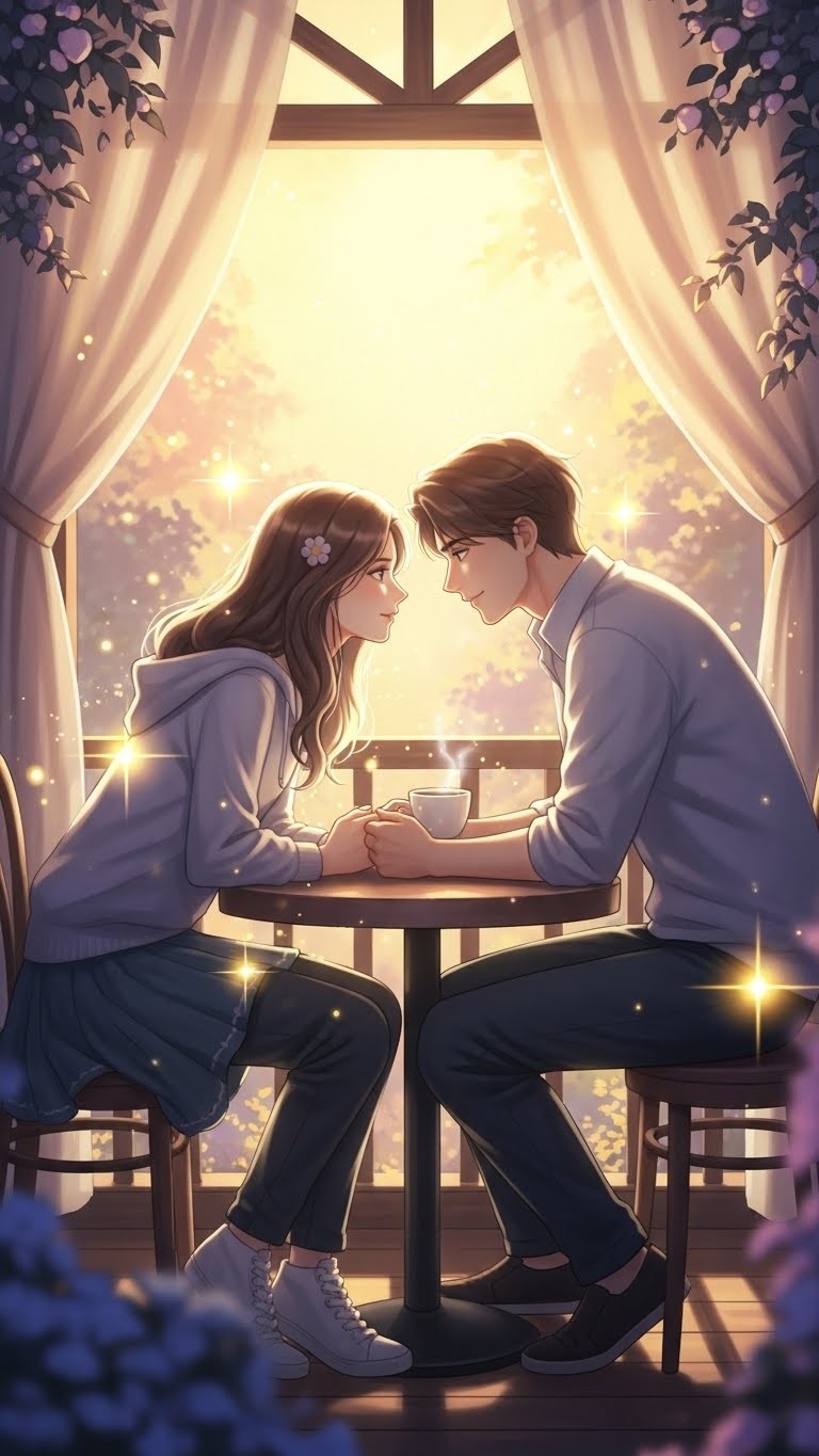 연인과 달콤한 커피를 나누며 마음을 확인하는 꿈 - 길몽