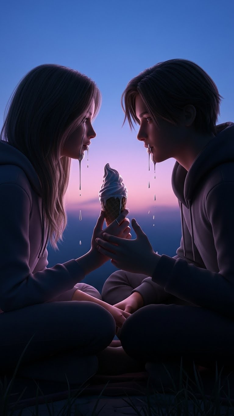 연인과 함께 달콤함 속에 스며든 불안, 아이스크림 꿈 - 흉몽 연인과 함께 달콤함 속에 스며든 불안, 아이스크림 꿈 - 흉몽