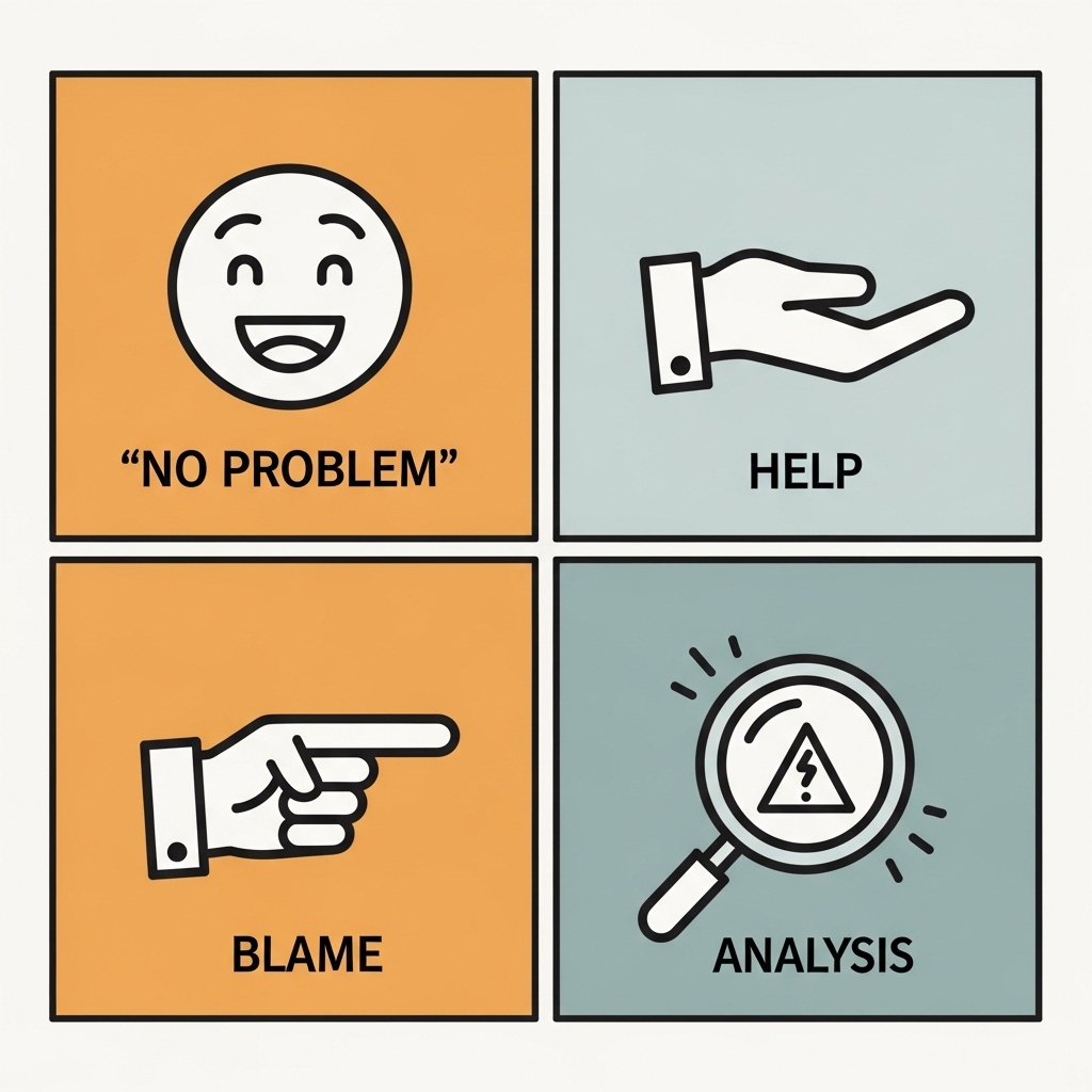 상대가 실수를 했을 때 당신은?