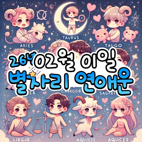 2026년 2월 1일 일요일, 별자리 연애운! ✨