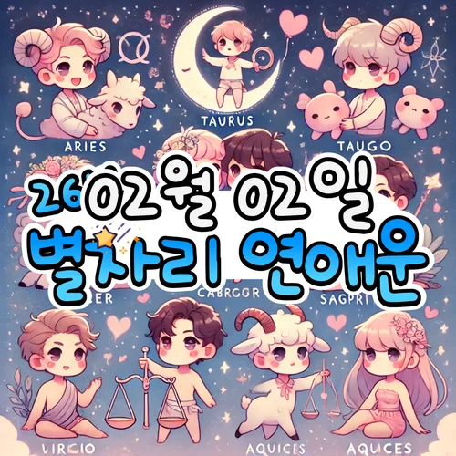 2026년 2월 2일 월요일, 별자리 연애운! ✨