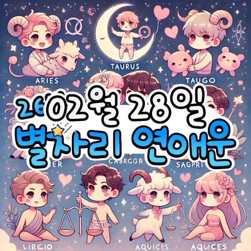 2026년 2월 28일 토요일, 별자리 연애운! ✨