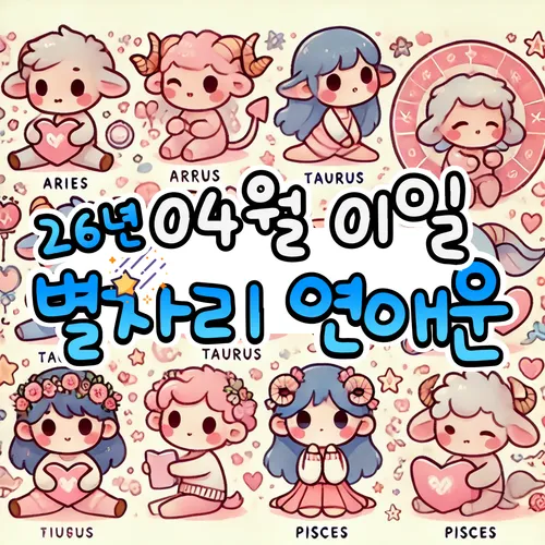 ✨ 2026년 4월 1일 수요일, 별자리 연애운! ✨ ✨ 2026년 4월 1일 수요일, 별자리 연애운! ✨