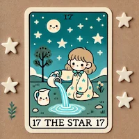 17번 타로카드 별 The Star 17번 타로카드 별 The Star