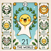 21번 타로카드 세계 The World 21번 타로카드 세계 The World