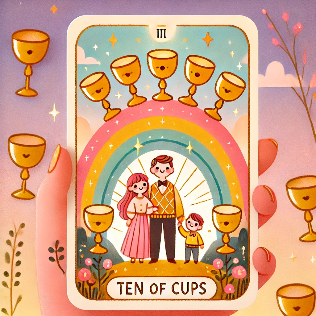 10번 타로카드 컵 10 CUP 10 10번 타로카드 컵 10 CUP 10