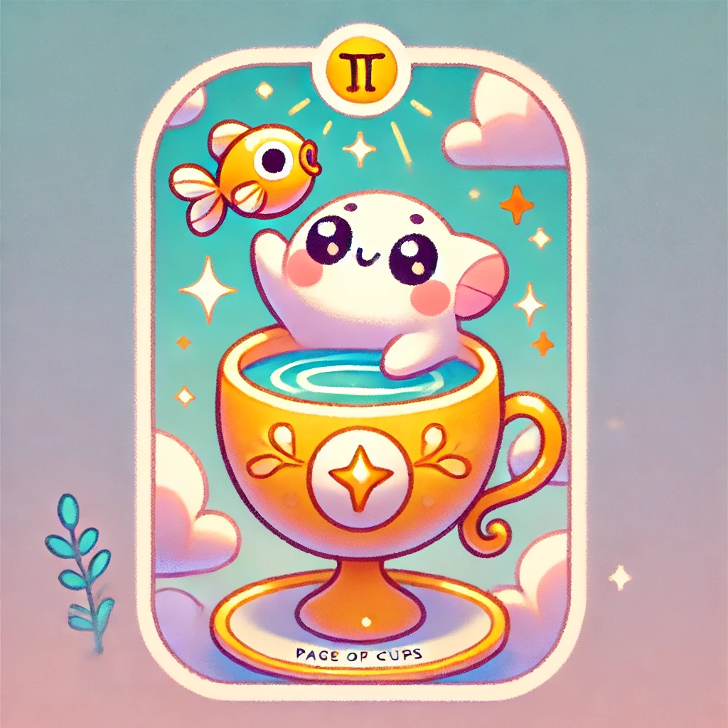 14번 타로카드 컵 페이지 CUP PAGE 14번 타로카드 컵 페이지 CUP PAGE