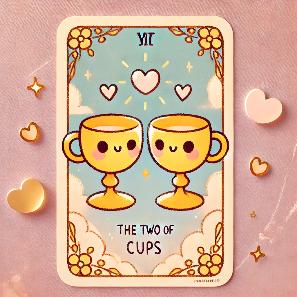 2번 타로카드 컵 2 CUP 2 2번 타로카드 컵 2 CUP 2