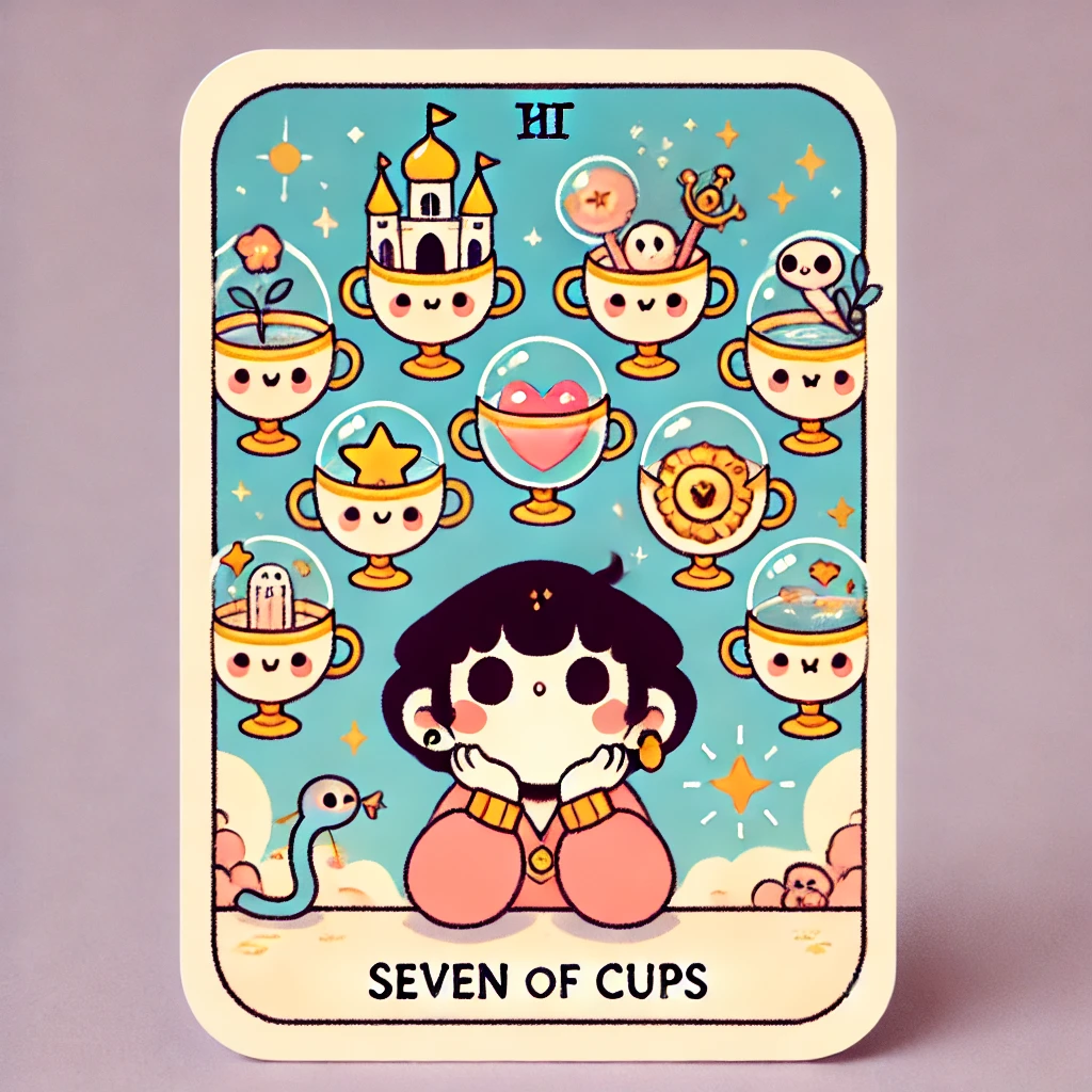 7번 타로카드 컵 7 CUP 7 7번 타로카드 컵 7 CUP 7