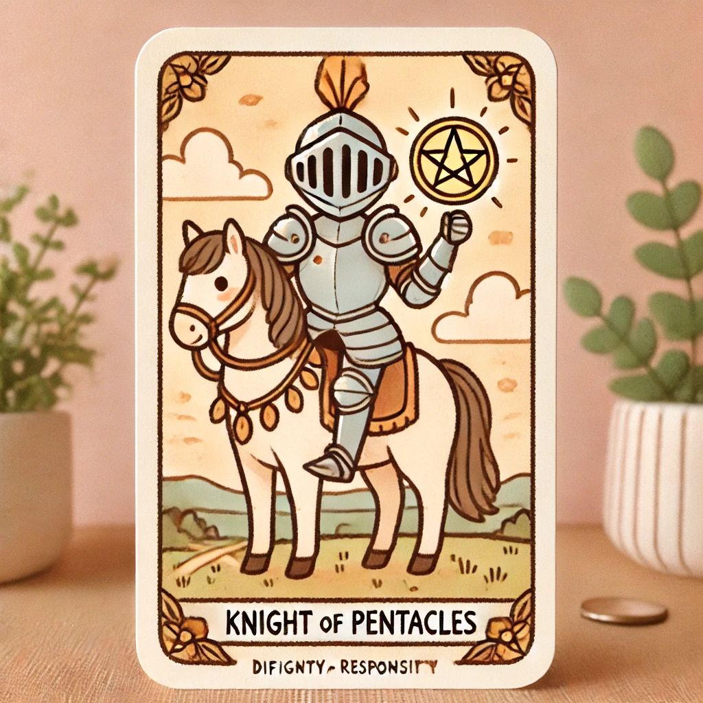 13번 타로카드 펜타클 나이트 PENTACLE NIGHT 13번 타로카드 펜타클 나이트 PENTACLE NIGHT