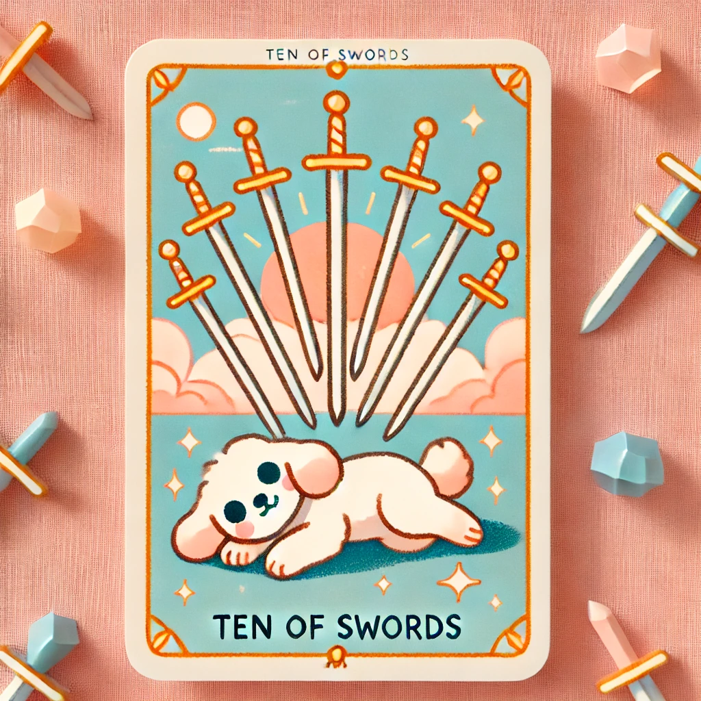 10번 타로카드 소드 10 SWORD 10 10번 타로카드 소드 10 SWORD 10