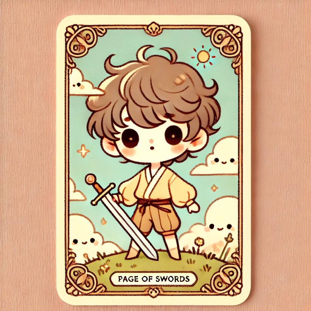 14번 타로카드 소드 페이지 SWORD PAGE 14번 타로카드 소드 페이지 SWORD PAGE