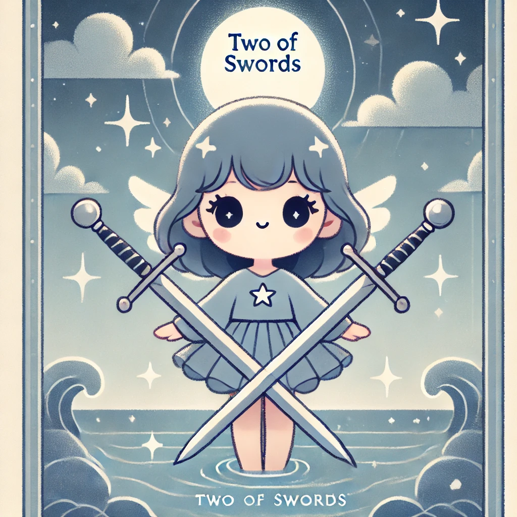 2번 타로카드 소드 2 SWORD 2 2번 타로카드 소드 2 SWORD 2