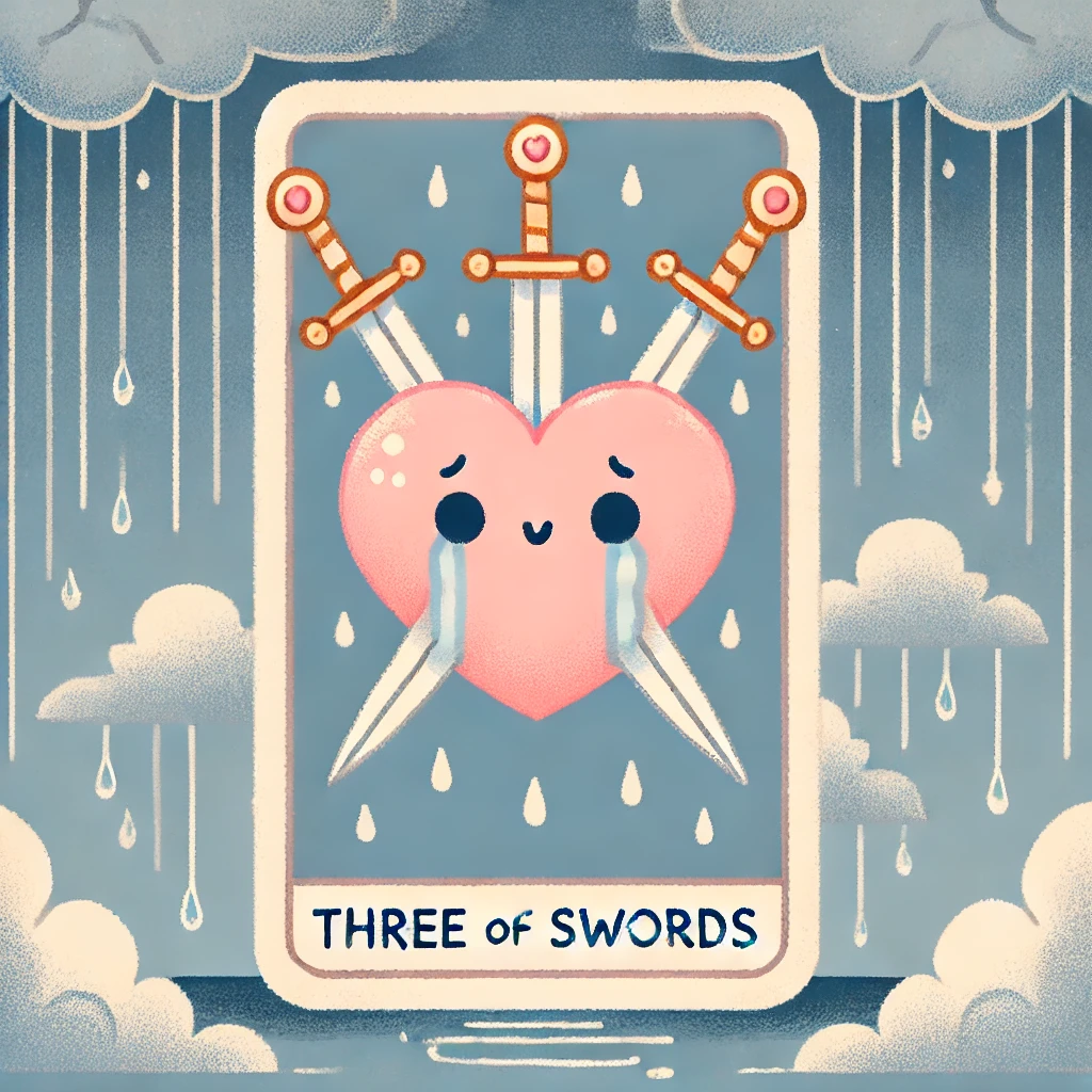 3번 타로카드 소드 3 SWORD 3 3번 타로카드 소드 3 SWORD 3