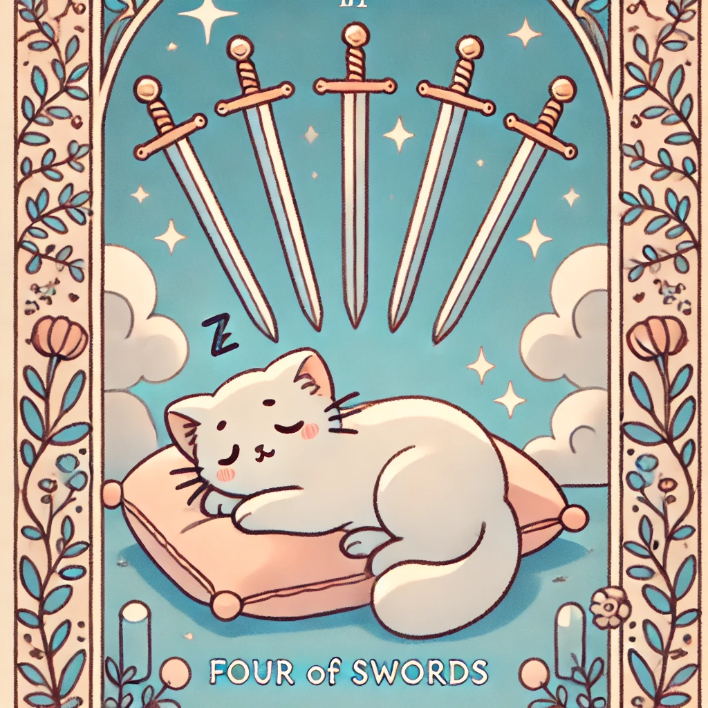 4번 타로카드 소드 4 SWORD 4 4번 타로카드 소드 4 SWORD 4