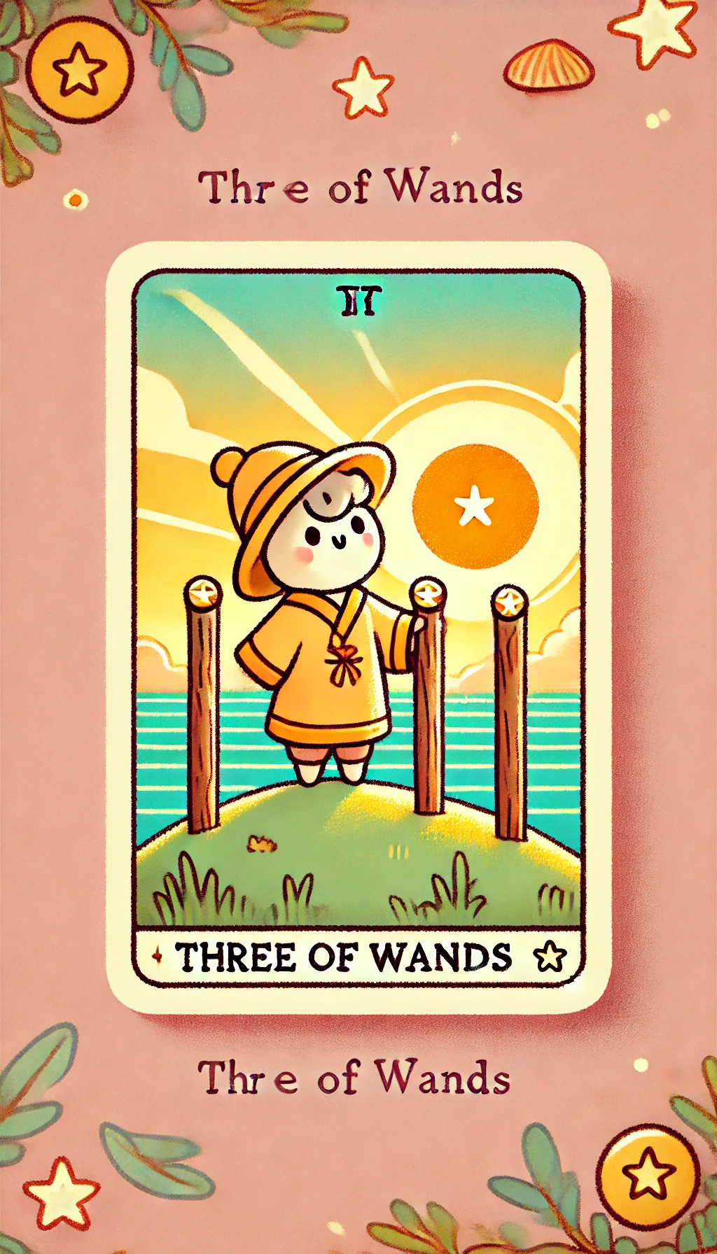 3번 타로카드 완드 3 WAND 3 3번 타로카드 완드 3 WAND 3
