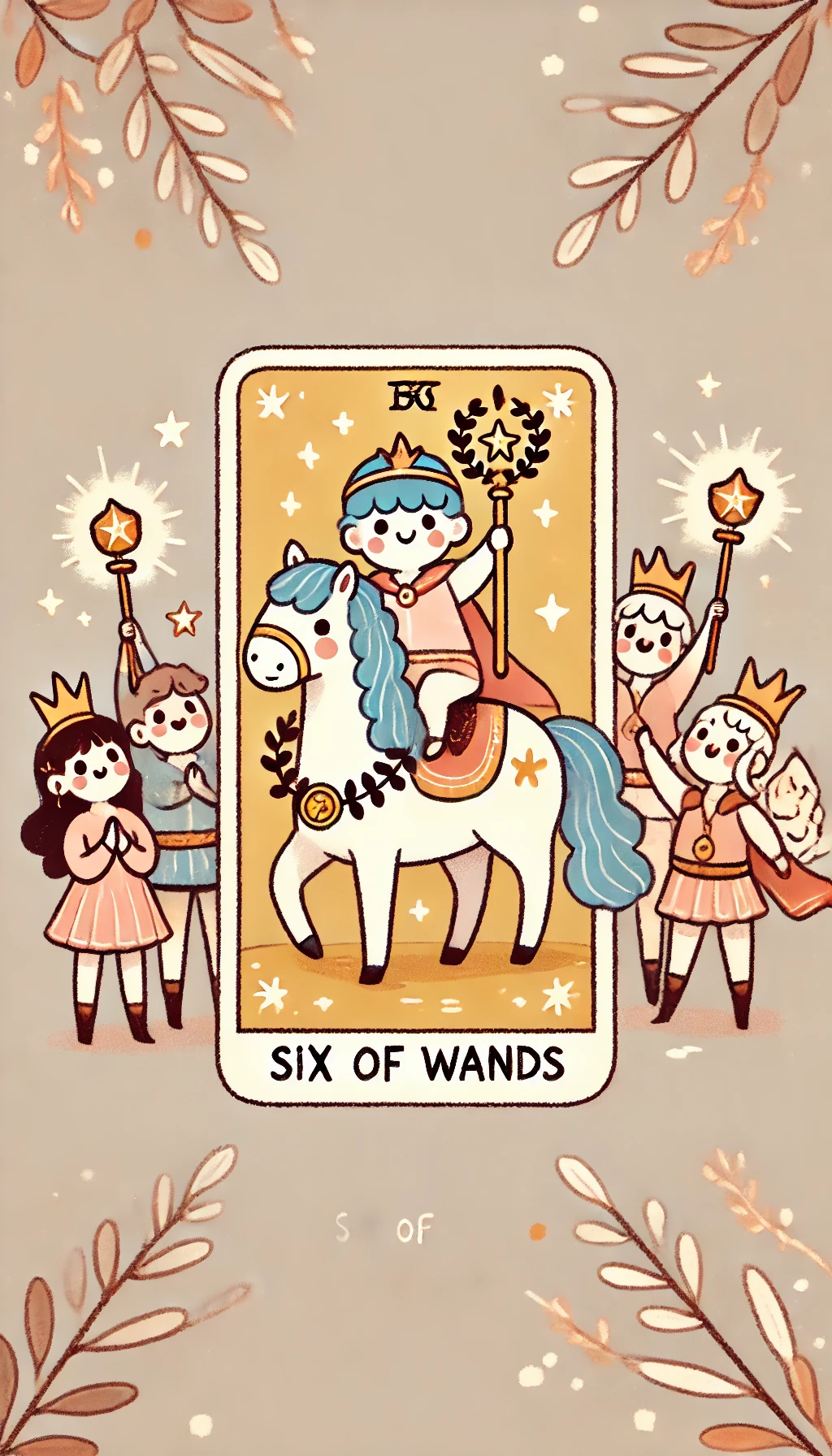 6번 타로카드 완드 6 WAND 6 6번 타로카드 완드 6 WAND 6